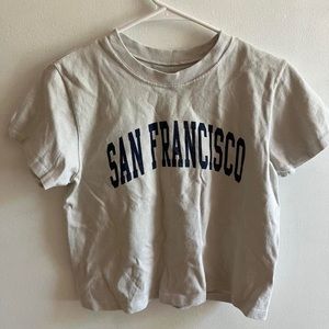 brandy crop baby tee